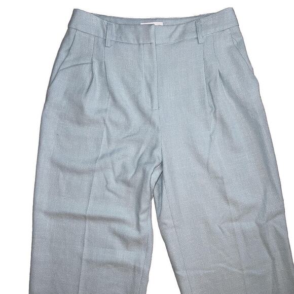 House of Harlow 1960 Knit Wide Leg Trouser Dress Pant Sky Blue Size 8 - Picture 2 of 9